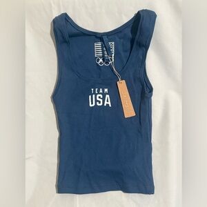 Navy Blue Team USA Tank Top